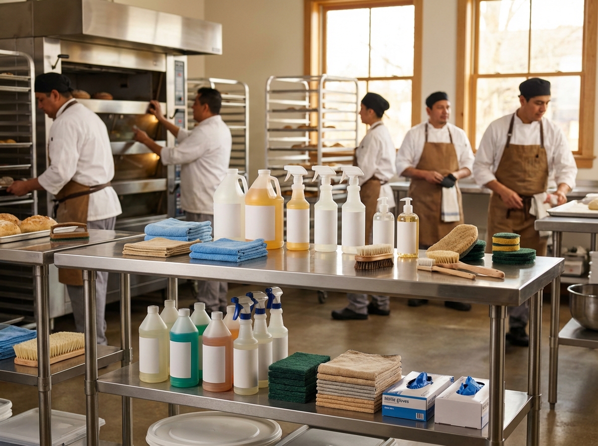 Limpieza grado alimento para panadería